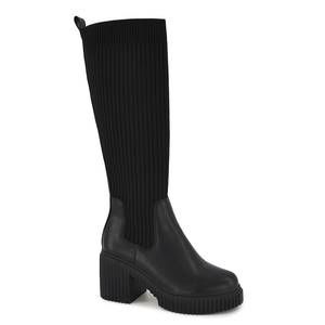 NEW ANDREA women's tall sock boots in black